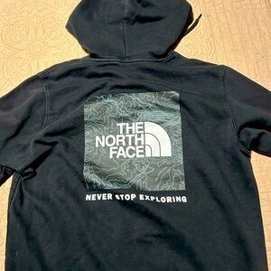 North Face BLACK Never Stop Exploring Sweatshirt/Hoodie